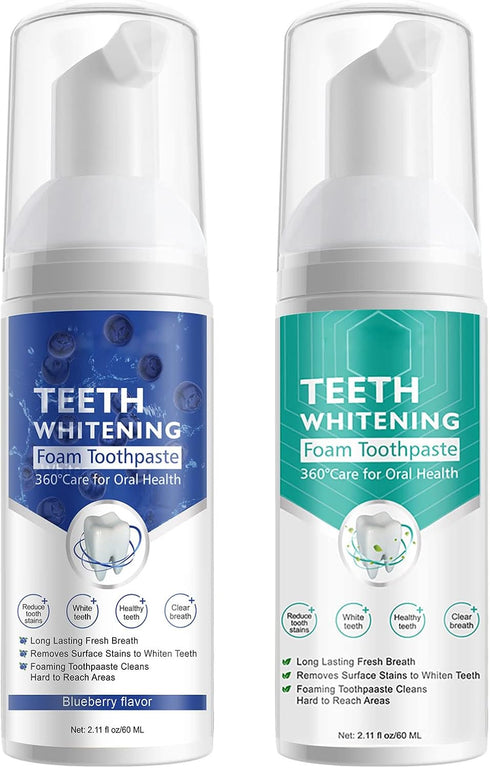 Foam Toothpaste, Whitening Toothpaste, Baking Soda Toothpaste, Ultra-fine Mousse Foam Deeply Cleaning Gums, for Great Oral Care & Whitening Result