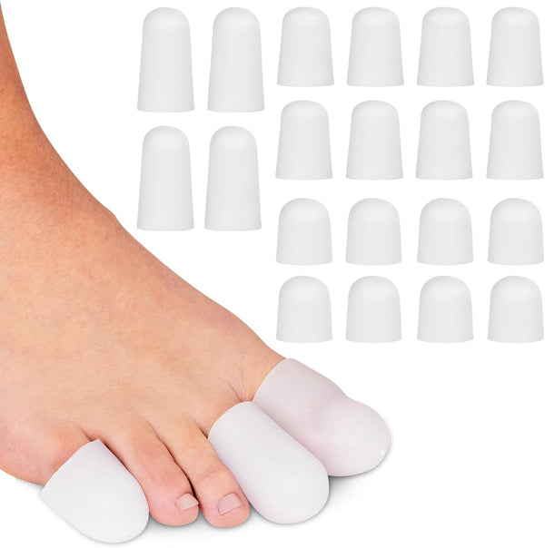ViveSole Soft Gel Toe Protectors for Men & Women, Flexible Cushion Sleeves for Blisters, Hammer Toes, Variety Pack