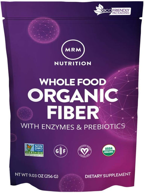 MRM Nutrition Whole Food Organic Fiber, 32 Servings for Digestive Health