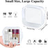 PLULON TSA Approved Toiletry Bag, 2 Pack Small Makeup Bag for Purse Clear Mini Cosmetic Zipper Pouch Waterproof Travel Bag for Women Men Purse Essentials - Black, White