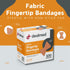 Dealmed Fabric Fingertip Flexible Adhesive Bandages – 100 Count, Non-Stick Pad, Latex Free for First Aid Kit, 1 3/4" x