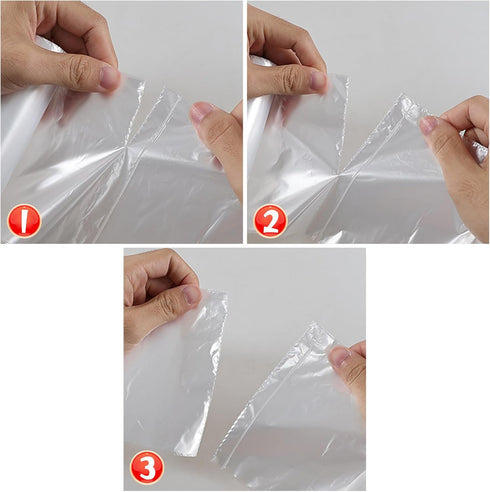 Heavy Duty 18 Gallon Clear Trash Bag, 70 Counts