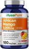 NusaPure African Mango Extract, 5,000 mg per Veggie Caps - 180 Capsules (Non-GMO, Gluten Free)