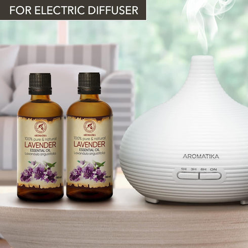 Lavender Essential Oils 6.8 Fl Oz - Pure Aromatherapy Lavender Oil for Diffusers, Sleep, Skin Care, Body & Hair