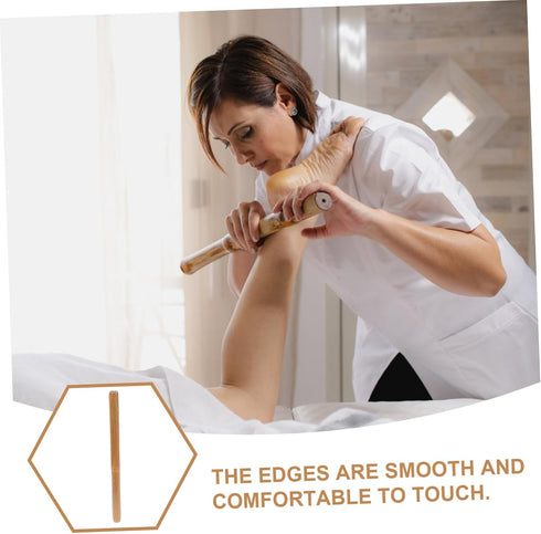 Massage Stick Tool Lightweight Handheld Massager for Neck Shoulder Face Full Body Spa Therapy with Smooth Surface
