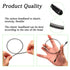 Metal Headbands for Women, Unisex Black Wavy Hair Bands, Simple Elastic Non-Slip Hair Accessories (3pcs)