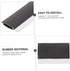 Uonlytech 4pcs Dustpan Rubber Lip Replacement for Dustpan Edge, Rubber Strip for Dustpan Repair Finishing Garbage Shovel