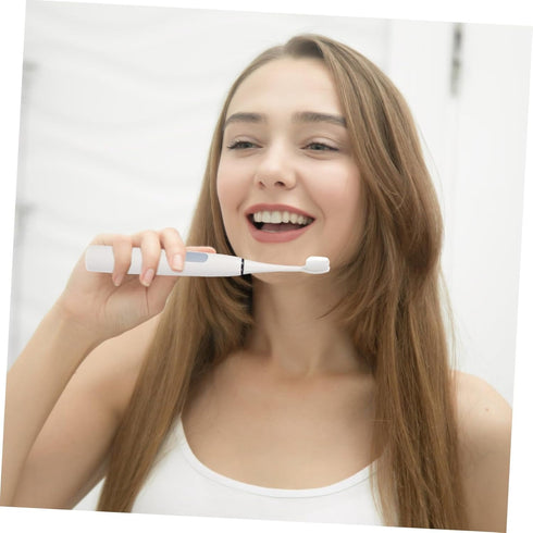 VICASKY Electric Toothbrush for Adults with Soft Bristles Battery Powered Deep Cleaning Oral Care Tool Portable