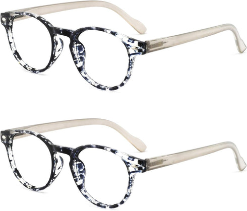 OCCI CHIARI Lightweight Designer Acetate Frame, Stylish Reading Glasses for Women, Black, 3.0