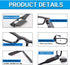 Reading Glasses with Bright LED Light, Lighted Magnifier Nighttime Reader, Compact Full Frame Eyewear, +1.5