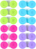 12 Pack Colorful Contact Lens Case Box Holder, Soak Storage Kit