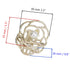 TANG SONG 4PCS Small Metal Hair Claw Clips, Flower Style Barrette Jaw Clamp for Women (Silver+Gold+Rose Gold+Black)