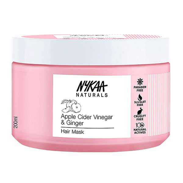 Nykaa Naturals Hair Mask, Apple Cider Vinegar & Ginger, 6.76 oz - Anti-Dandruff & Hair Growth for Women