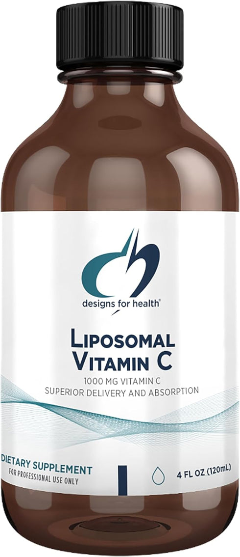 Designs for Health Liposomal Vitamin C Liquid - 1000mg Supplement with Superior Absorption - Non-GMO, Lemon Flavor (24