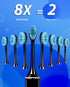 Sonic Electric Toothbrushes for Adults, 8 Brush Heads, 37000 VPM Deep Clean, Rechargeable, Fast Charge