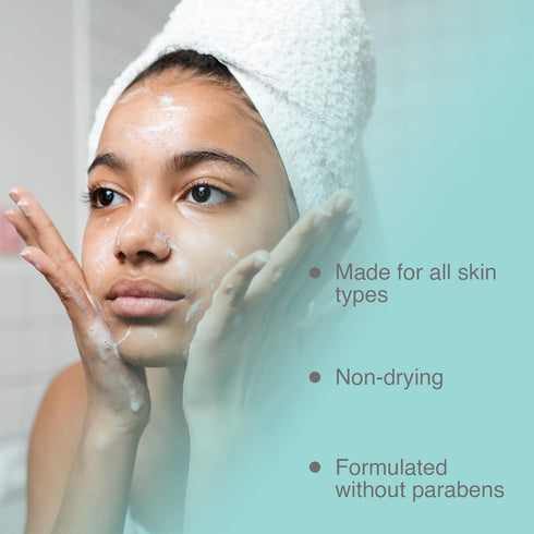 Pharmagel Hydra Cleanse Water Rinseable Facial Cleanser for All Skin Types, Natural Hydrating Age Defying Face Wash,