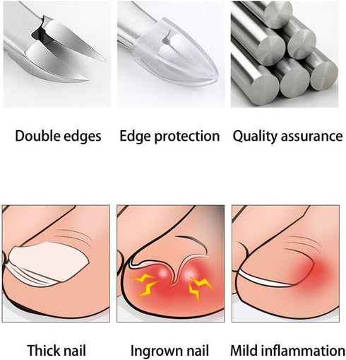 Nail Nipper, Nail Trimmer, Nail Art Stainless Steel Nail Cuticle Nipper Nail Cutter Manicure Pedicure Nail Care Tool for Pedicure Manicure Plier Cutter(#1)