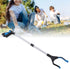 Trash Grabber, Aluminum Alloy ABS Material, Folding Design, Lightweight Portable Blue Black Labor Saving Picker