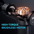 Massage Gun Deep Tissue, Mini Percussion for Athletes, Portable Muscle Relief with 6 Attachments, 30 Speed (Black)