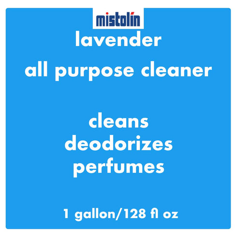 Mistolin Lavender All Purpose Cleaner, 128 Fl Oz, 1 Gallon, Multi Purpose Cleaner for Floors & Appliances