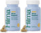 Hilma Sleep Aid with Magnesium & L-Theanine – Natural Sleep Aids for Adults, Melatonin-Free, Non-Drowsy - 2 Pack (100