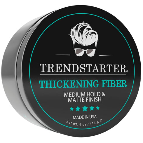 THICKENING FIBER - 4oz - Medium Hold - Matte Finish - Premium Hair Thickening Clay Pomade