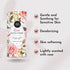 Herb & Root Rose Scented Talc-Free Dusting Powder for Women, Anti-Chafing Body Powder, 6 oz