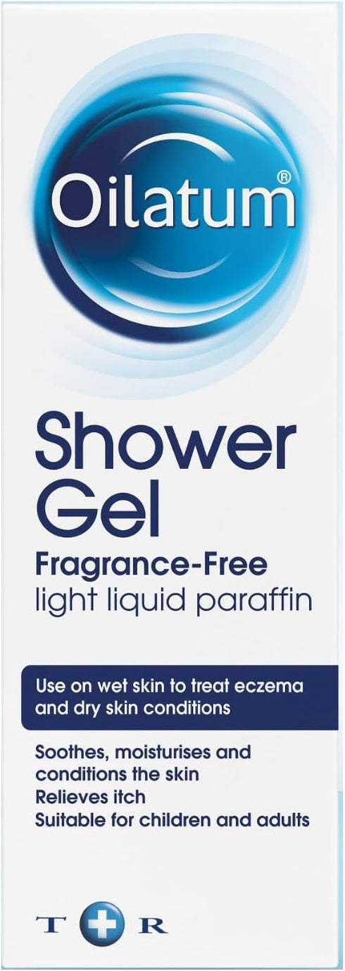 Oilatum Shower Gel, Fragrance Free, to Treat Dry Skin & Eczema, 150ml