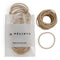 Heliums Thin Hair Elastics - Sandy Blonde, 2mm Ties for Thin Hair, 1.75 Inch, 40 Count