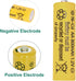 12 Packs 1.2V 800mAh NI-CD AA Rechargeable Batteries for Garden Landscaping Solar Lights, Security Lights