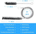 CPAP Tube Cleaning Brush – 7ft Flexible Stainless Brush & 7.28in Handy Mask Brush for Standard 22mm Tube – 2pcs