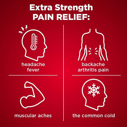 Amazon Basic Care Rapid Release Acetaminophen Caplets 500 mg, Extra Strength Pain Reliever, 400 Count