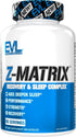 ZMatrix Zinc Magnesium Aspartate Post Workout Supplement, Magnesium and Zinc for Muscle Recovery, Sleep Support, EVL