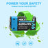 HIKITMATE 2-Pack 9V 4400mWh 9 6F22 9V 2H 10-Year Rechargeable Lithium Batteries USB C, Volt Li-ion Battery for Smoke