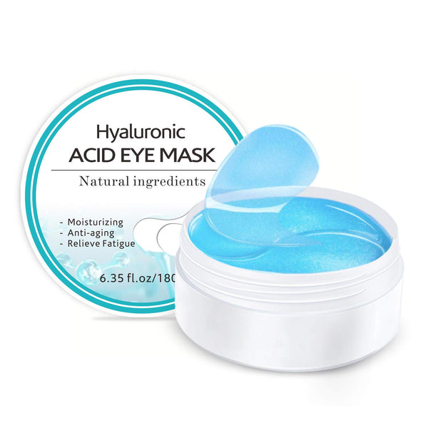 Under Eye Patches, Hyaluronic Acid Eye Mask Moisturizing, 60PCS Gel Pads with Collagen Treatment for Reducing Dark