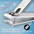 PrettyClaw Nail Clippers Sharp Edge Fingernail and Toenail Clipper, Stainless Steel for Manicure and Pedicure