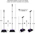 Broom and Dustpan Set Upright, 50-in Long Handle Self Cleaning for Home Kitchen Office Floor by TNELTUEB