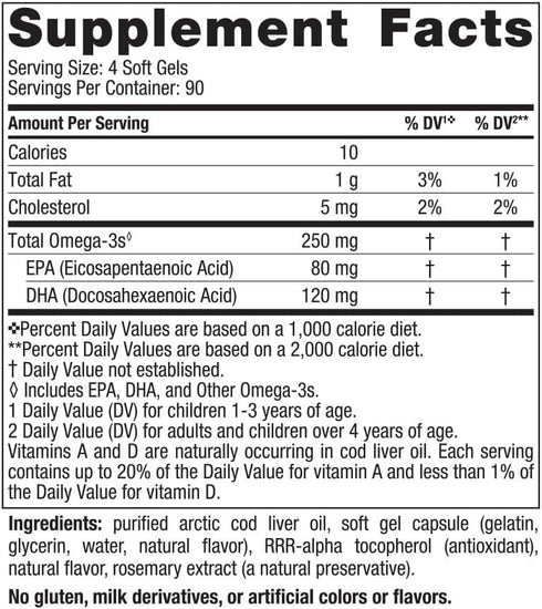Nordic Naturals Children’s DHA, Strawberry - 360 Mini Chewable Soft Gels, 250 mg Omega-3, 90 Servings