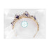 Luxury Purple Crystal Crown, Baroque Rhinestone Tiara and Bridal Crown Headband