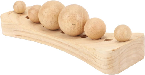 Premium Beech Wood Massage Stretcher for Lumbar and Pelvic Relief - Ideal for Neck, Back, Hip, Shoulder, and Calf