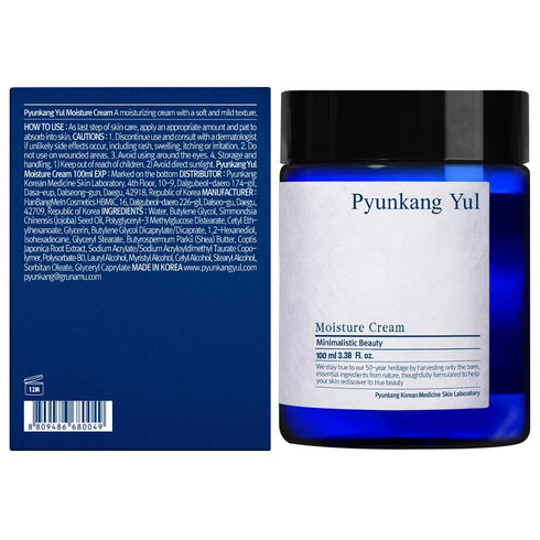Pyunkang Yul Moisture Cream - Korean Face Cream for Dry and Combination Skin, 3.4 Fl oz