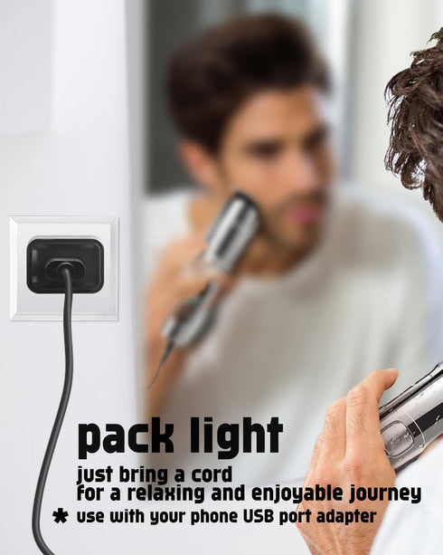 USB Charging Cable for Brightup Beard Trimmer, 5V Charger for Brightup Hair Clippers FK-8688T FK-8788T, 3.3ft Power Cord