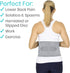 Vive Lower Back Support Brace for Men & Women, Dual Adjustable Lumbar Belt for Herniated Disc, Sciatica, Scoliosis Pain