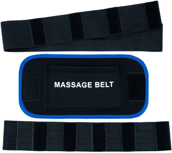 TechCare Massager Snap-On Adjustable Massage Belt for Lower Back Pain Relief Reusable