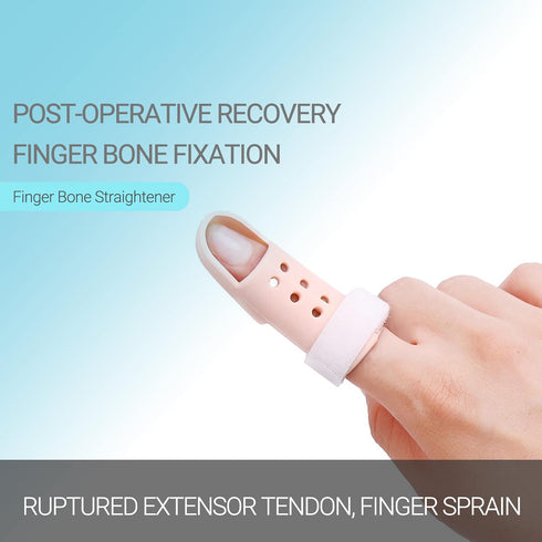 SooGree 2 Immobilizer Pieces Finger Splint Mallet Finger Support Finger Splint Brace Plastic Protector for Adjustable