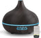 Diffusers for Essential Oils Large Room, 550ml with Remote Control, Ultrasonic Oil Diffuser with Timer