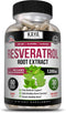 Kaya Naturals Resveratrol Capsules, Anti Aging Supplement with Antioxidants and Brain Support, 60 Veggies Capsules