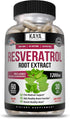 Kaya Naturals Resveratrol Capsules, Anti Aging Supplement with Antioxidants and Brain Support, 60 Veggies Capsules