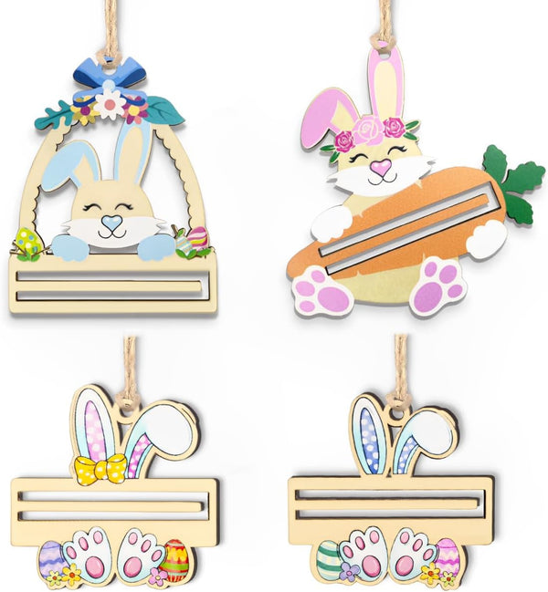 Set of 4 Easter Money Holder, Bunny Money Holders, Bunny Bucks Money