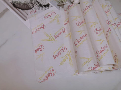 GETTING ON Wax Paper, 100 Sheets of Oilproof Food Picnic Paper, Waterproof Hamburger Lining